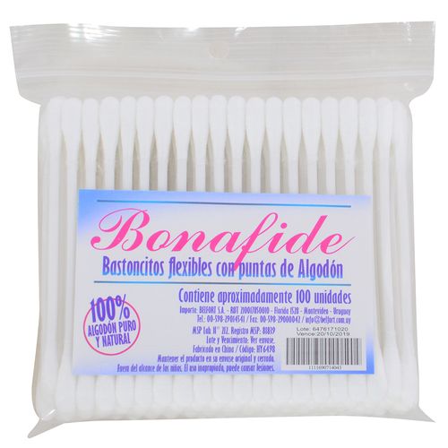 Cotonetes BONAFIDE 100 un.