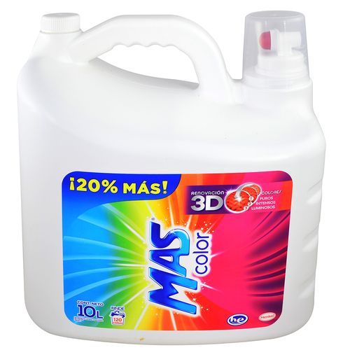 Detergente liquido MAS Color bidón 10 L