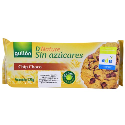 Galletitas Gullón chip chocolate sin azúcar 125g