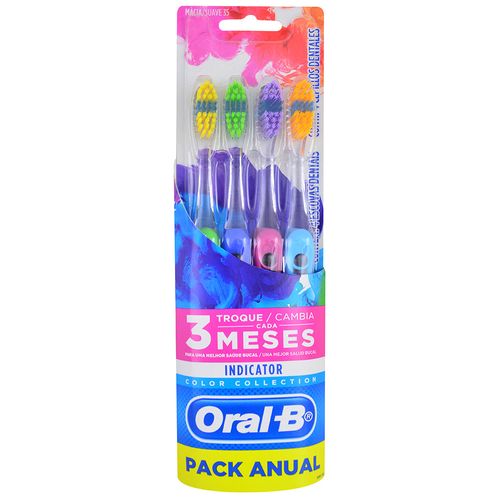 Cepillo Dental ORAL-B 4 un. Colors Indicator 35s