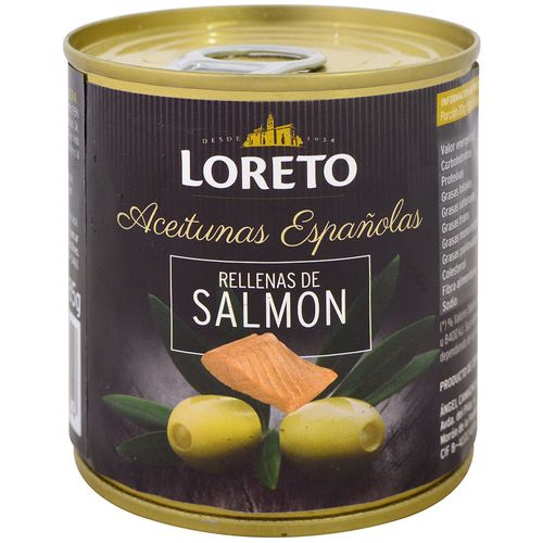 Aceitunas LORETO rellenas de salmón 85 g