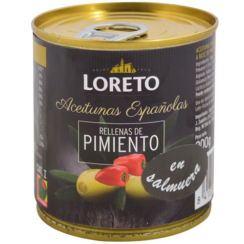 Aceitunas LORETO rellenas de pimiento 85 g