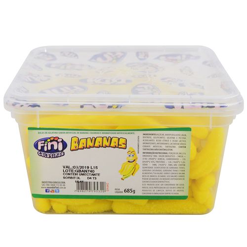 Gomitas Fini plátanos pote 685 g