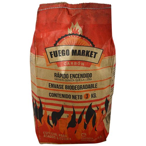 Carbón FUEGO MARKET 3kg