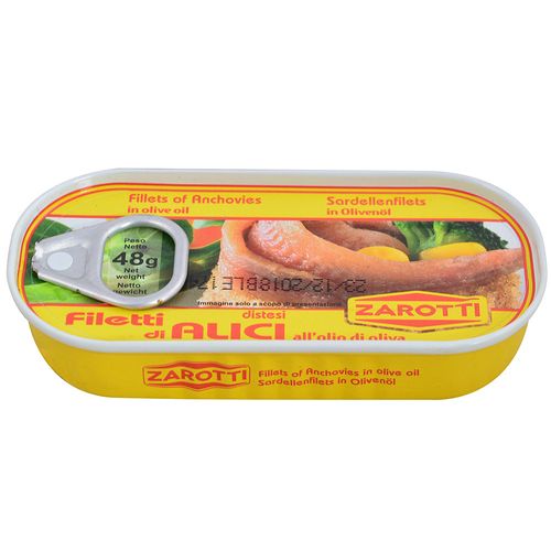 Filet de anchoas ZAROTTI en aceite de oliva 48 g