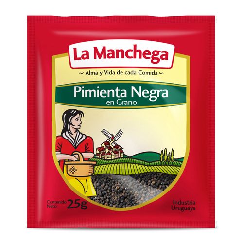 Pimienta negra LA MANCHEGA en grano 25 g