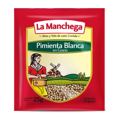Pimienta blanca LA MANCHEGA en grano 25 g