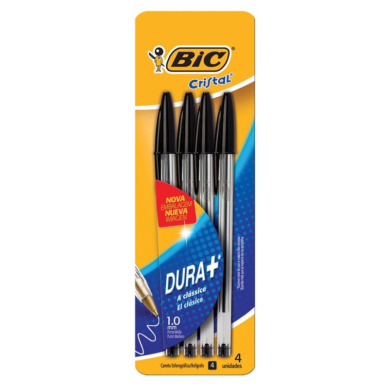 Boligrafo-BIC-Cristal-x-4-negros