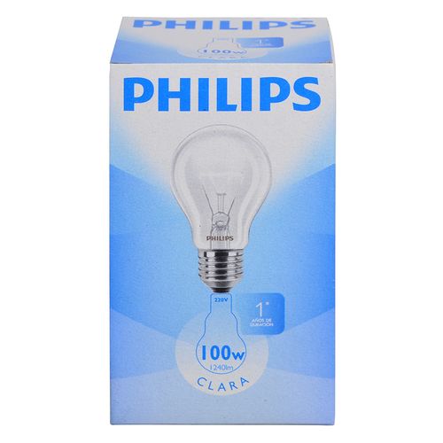 Lámpara clara PHILIPS 100 W E27