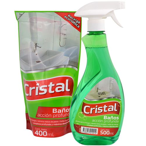 Pack limpieza CRISTAL baño 500 ml + Cristal