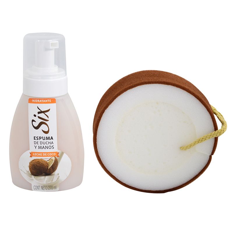 Pack-Six-leche-de-coco-espuma-270ml---esponja