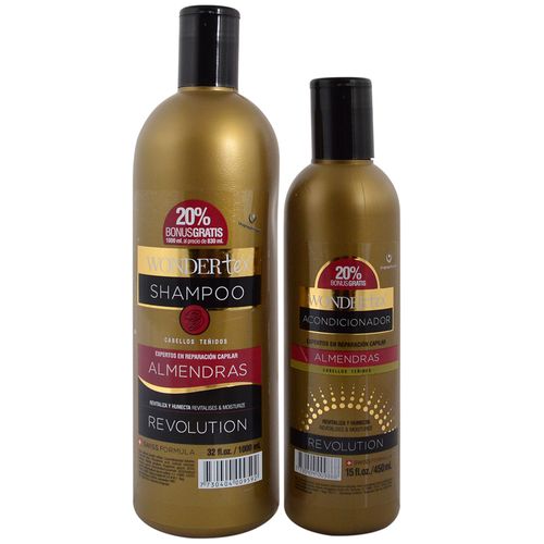 Pack WANDER TEX Almendras shampoo 1 L + acondicionador 450 ml
