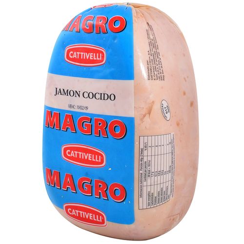 Jamón Cocido Magro CATTIVELLI x 50 g
