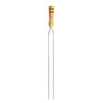 Pincho-doble-65cm-niquel-madera