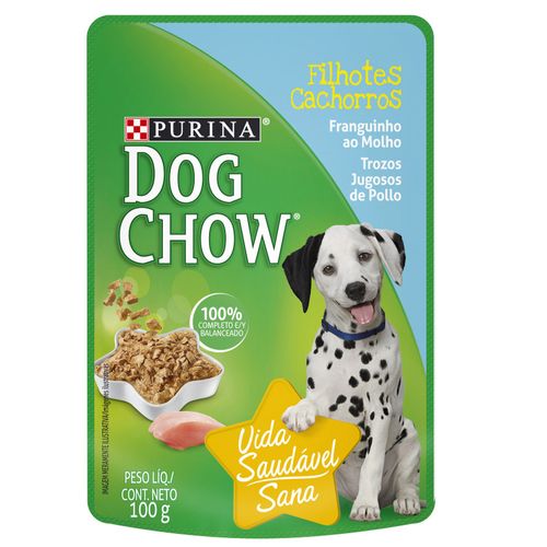 Alimento para perros DOG CHOW trozos de pollo 100 g