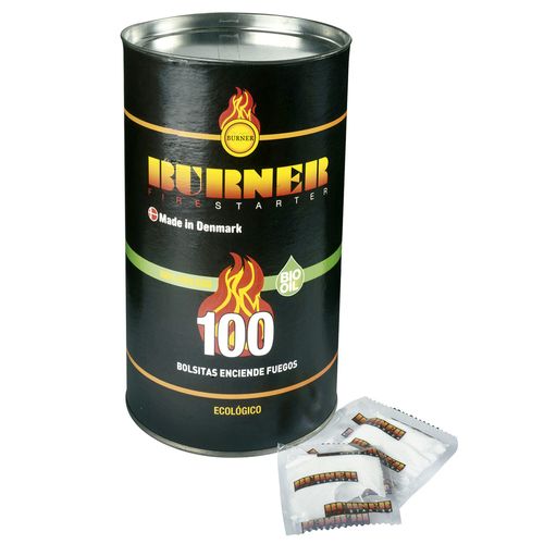 Lata bolsitas enciende fuego BURNER x 100 un.