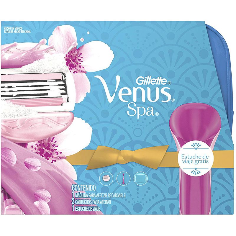 Necessaire-GILLETTE-venus-spa-rezor---3-repuestos