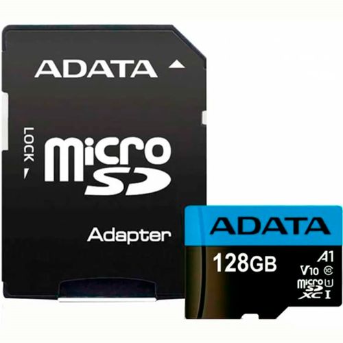 Tarjeta micro SDHC 128 Gb ADATA Mod. C10 con adaptador
