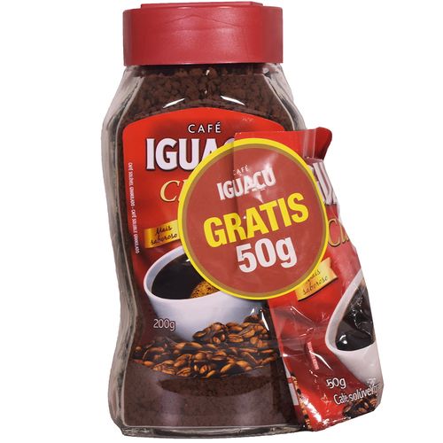 Pack café IGUAÇU granulado 200 g + sachet 50 g