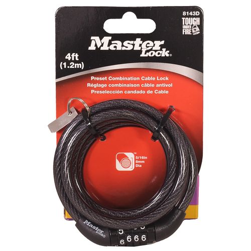 Linga MASTER LOCK para bici con combinación