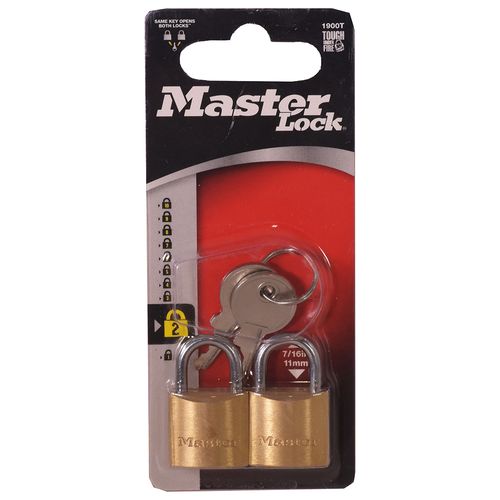 Candado MASTER LOCK 20mm pack 2