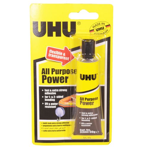 Pegamento UHU super fuerte transparente 33ml