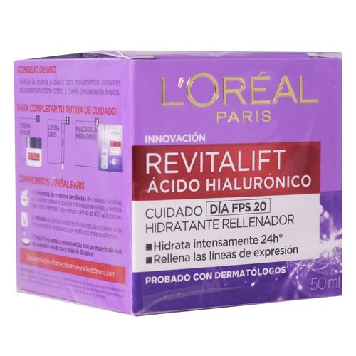 Crema L'OREAL Revitalift Día Hyaluronico 50 ml