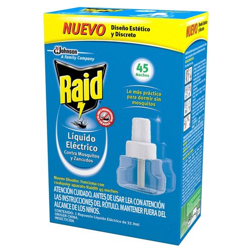 Insecticida líquido repuesto RAID 45 noches