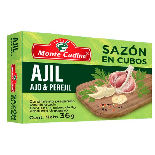 Sazón en cubos ajo y perejil MONTE CUDINE 4 un.