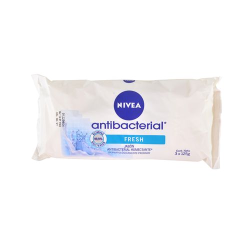Pack x 3 Jabón de tocador NIVEA antibacterial 375 g