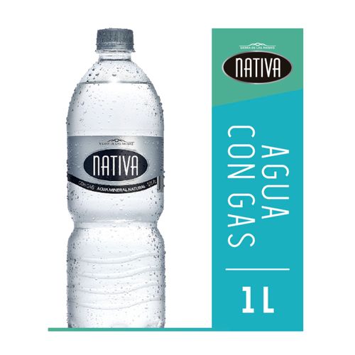 Agua NATIVA con gas 1 L