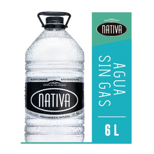Agua NATIVA sin gas 6 L