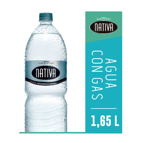 Agua NATIVA con gas 1.65 L