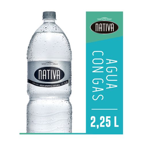 Agua NATIVA con gas 2.25 L