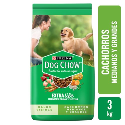 Alimento para perros DOG CHOW Cachorros razas Medianas y grandes 3 kg
