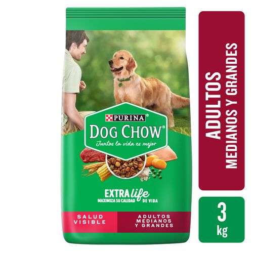 Alimento para Perros DOG CHOW Razas mediana/Adulto 3 kg