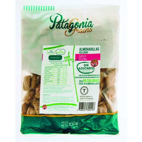 Cereal PATAGONIA Hojuelas rellenas frutillas 100 g