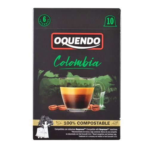 Capsulas de café OQUENDO colombia 10 un. 50 g