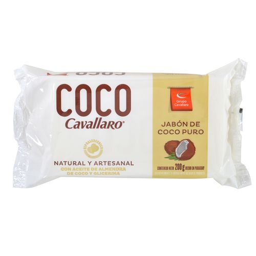 Jabón en barra coco CAVALLARO 200 g