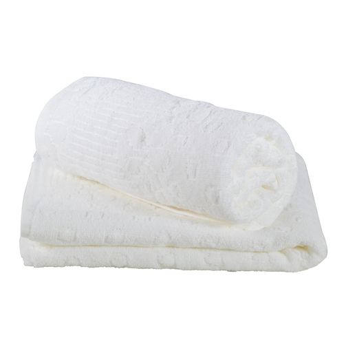 Toalla rostro LOLLIPOP 48x80 cm velour blanco