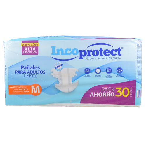 Pañal para Adulto INCOPROTECT Talle M 30 un.