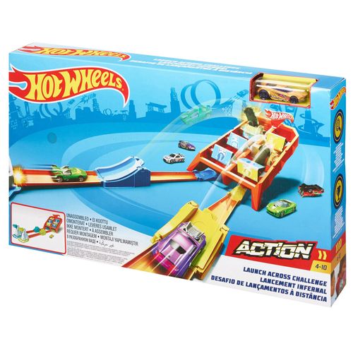 Pista de autos vueltas y choques HOT WHEELS