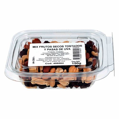 Mix frutos secos sin sal y pasa morena 150 g
