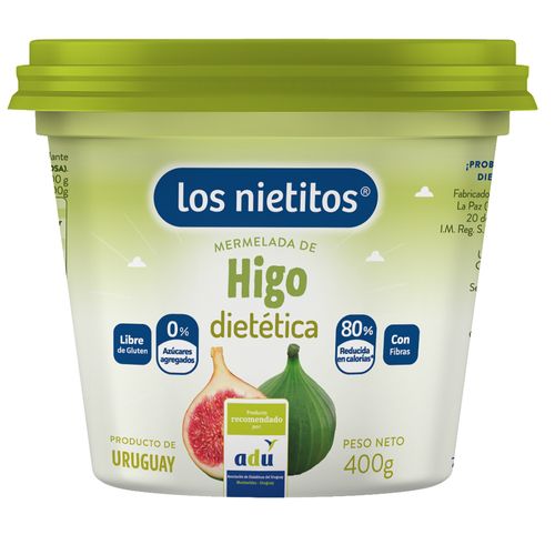 Mermelada de higo LOS NIETITOS 0% azúcar 400 g