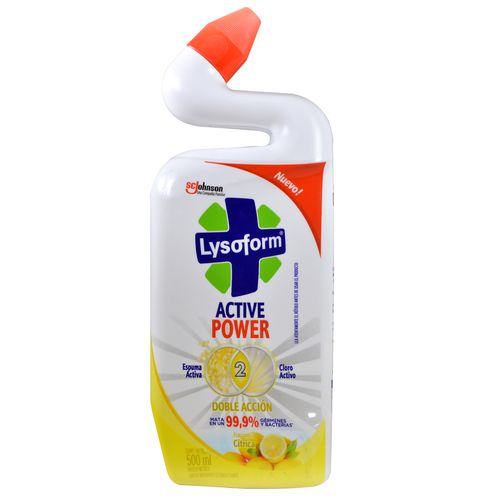 Desinfectante y limpiador de inodoros LYSOFORM active citrico 500 ml