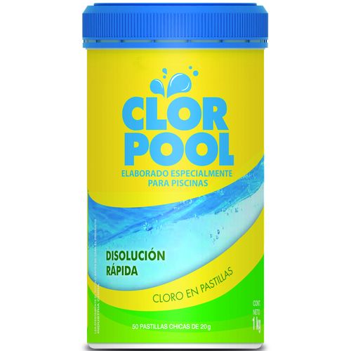 Cloro solido disolución rápida CLOR POOL 1 Kg