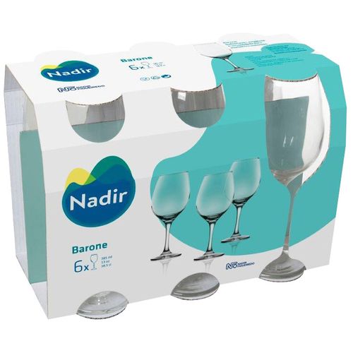 Set x 6 copas vino NADIR 358 ml