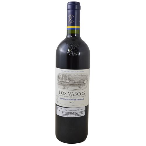 Vino Tinto Carmenere grande res LOS VASCOS bt. 750 ml