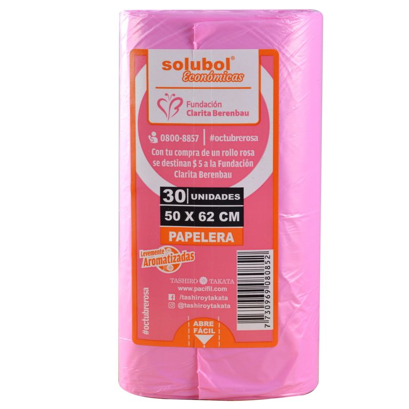 Bolsa-residuo-en-rollo-SOLUBOL-50-x-62-rosa-x-30-un