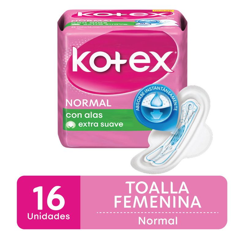 Toalla-Femenina-Kotex-Normal-Alas-16-un.